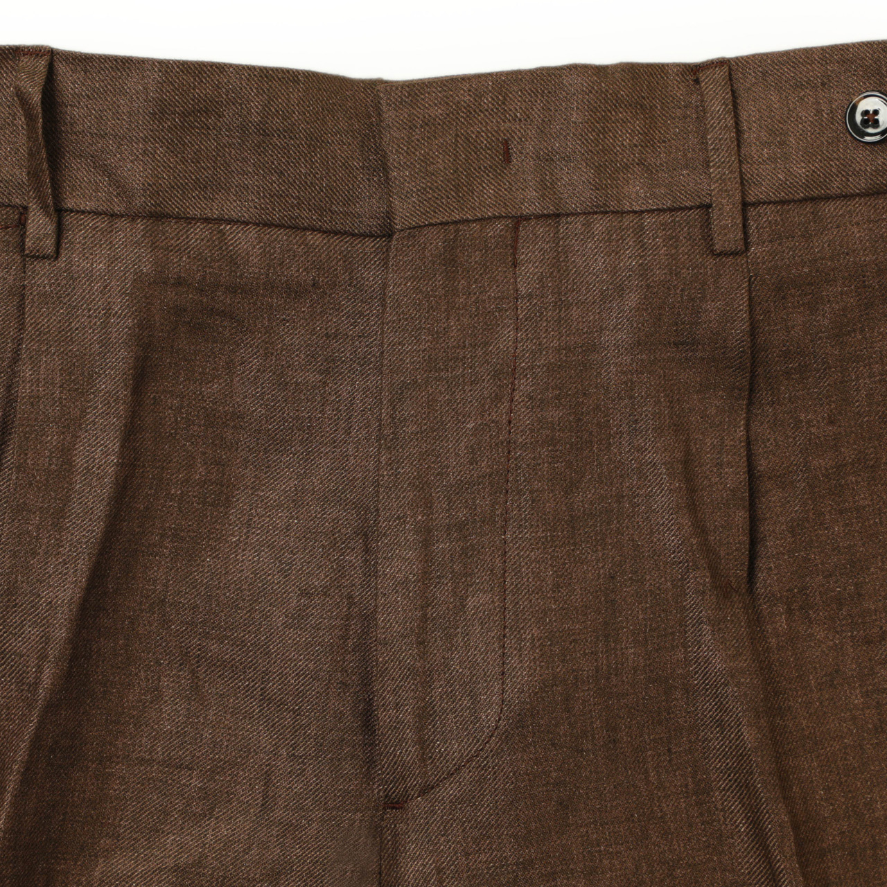 未使用　ベルウィッチ BERWICH コットンリネンパンツ46 ブラウン 未使用ベルウィッチ BERWICH コットンリネンパンツ46 ブラウン